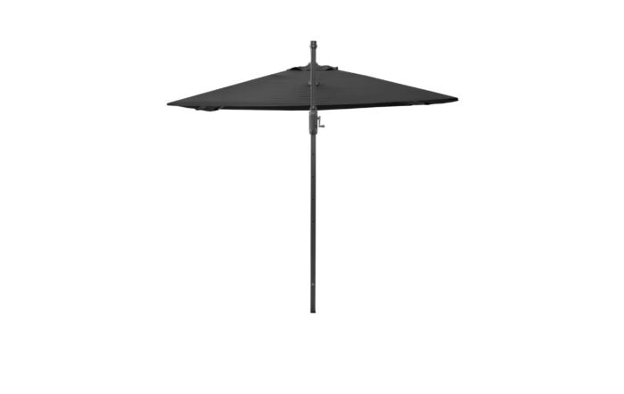 Pacific Lifestyle Voyager T2 2.7m Square Anthracite Free Arm Parasol & 90kg Wheeled Granite Base