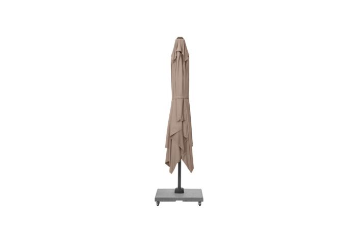 Pacific Lifestyle Voyager T2 2.7mt Free Arm Parasol Taupe With 90kg Wheeled Base