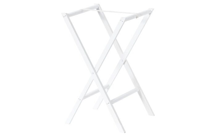 Hill Interiors Large White Wash Wicker Basket Butler Tray