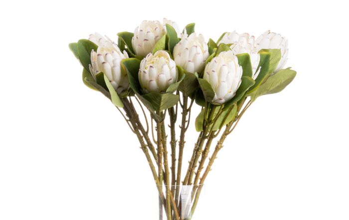 Hill Interiors Coastal Calm Flower Arrangement and Starfish Hurricane