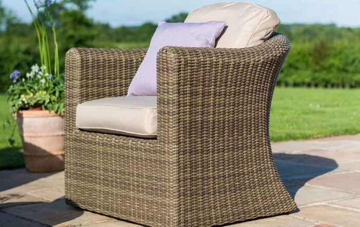 Maze Winchester Garden 2 Seat Sofa Set With Ceramic Glass Topped Table
