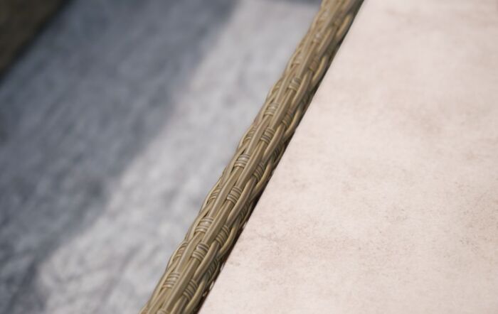 Winchester Large Garden Corner Sofa Set With Ceramic Glass Topped Coffee Table