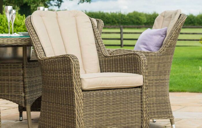 Maze Winchester 6 Seat Dining Set with Ice Bucket and Lazy Susan