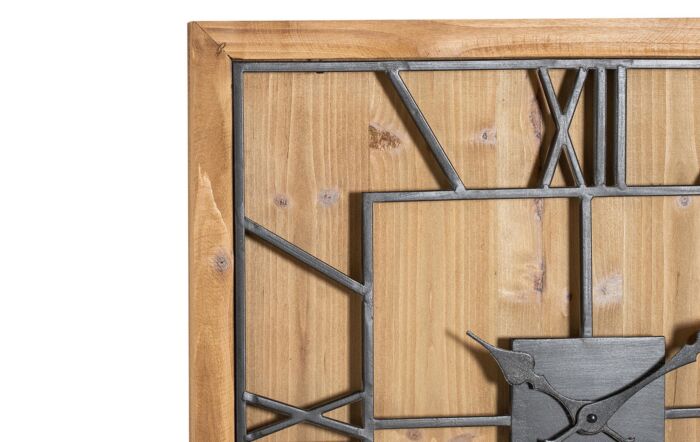 Hill Interiors Williston Square Wooden Wall Clock Hill Interiors Williston Square Wooden Wall Clock