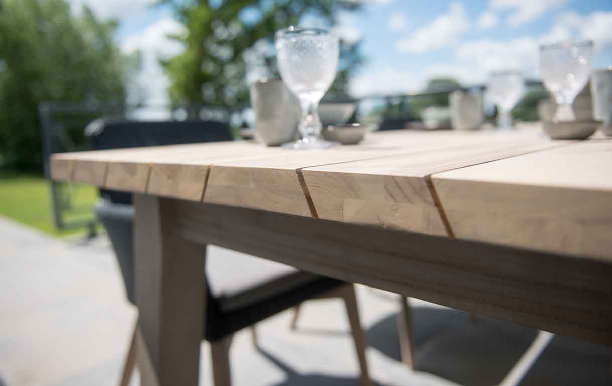 Derby teak dining table