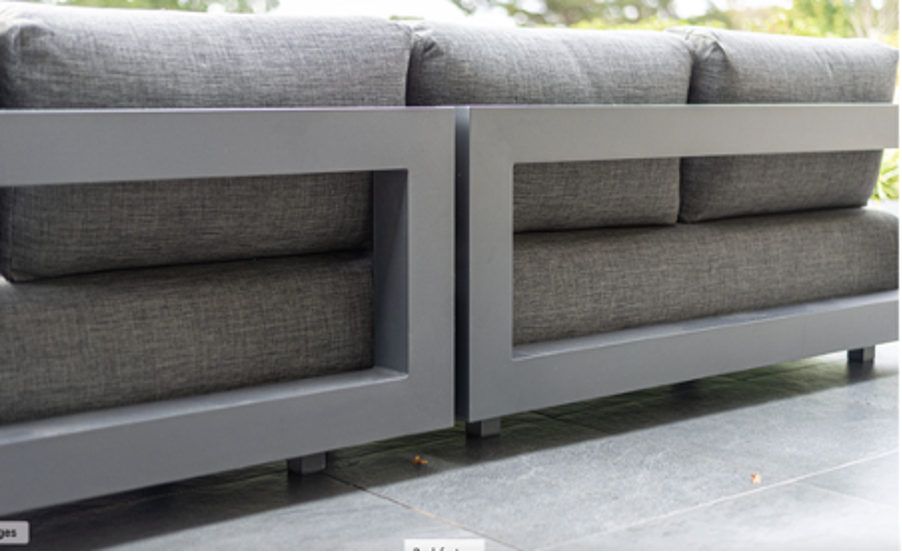 Aluminium garden sofa