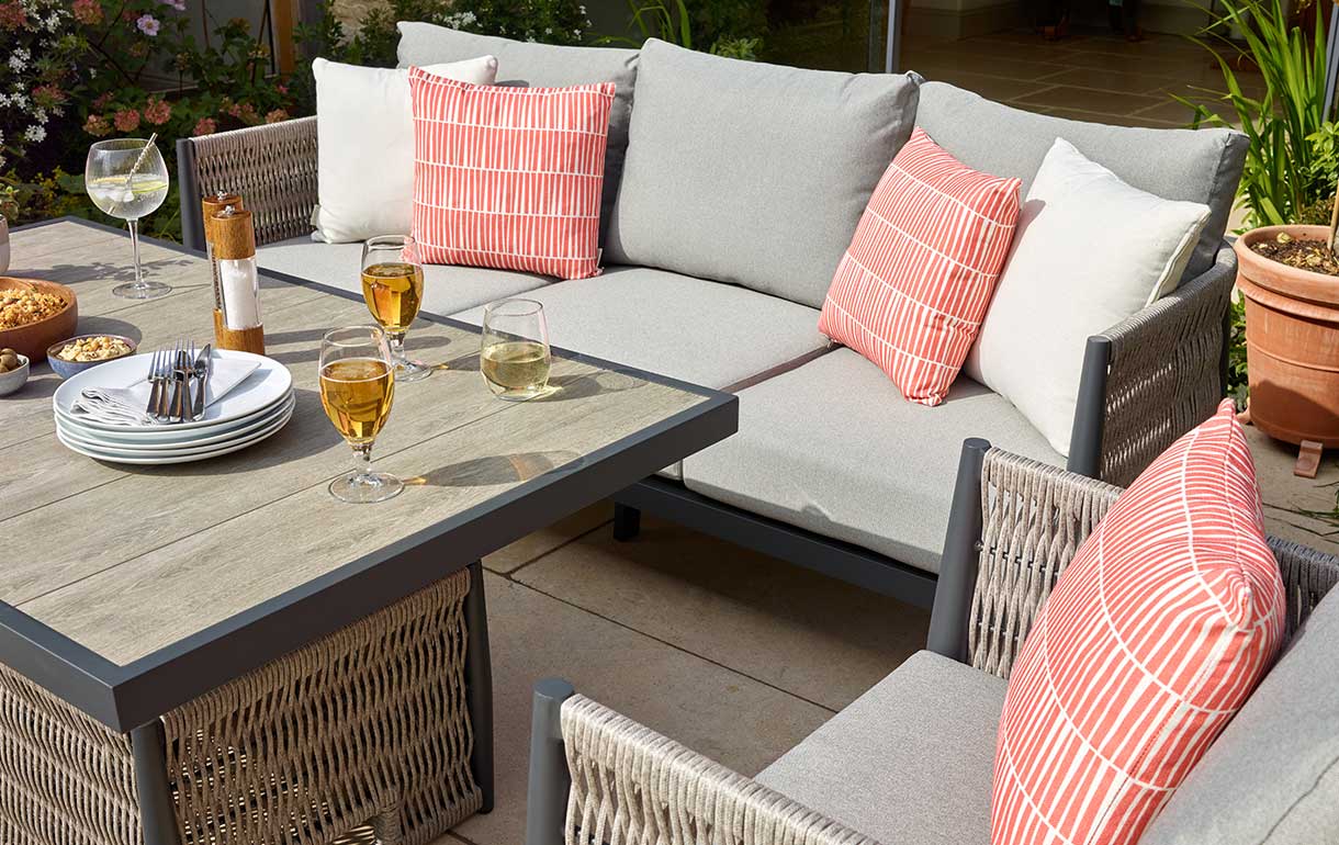 Three Seat Rattan Garden Sofa