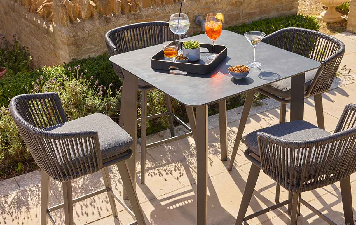 Aluminium Bistro Table and Chairs