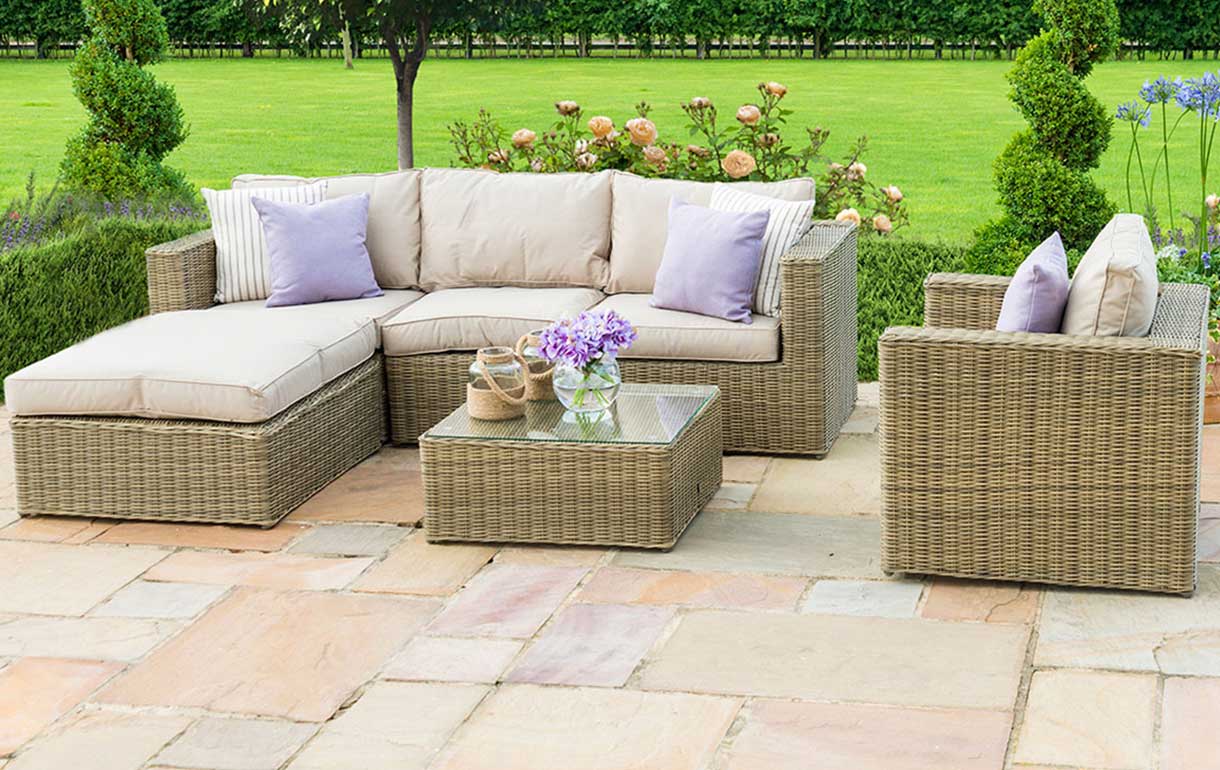 Rattan Outdoor Chaise Sofa
