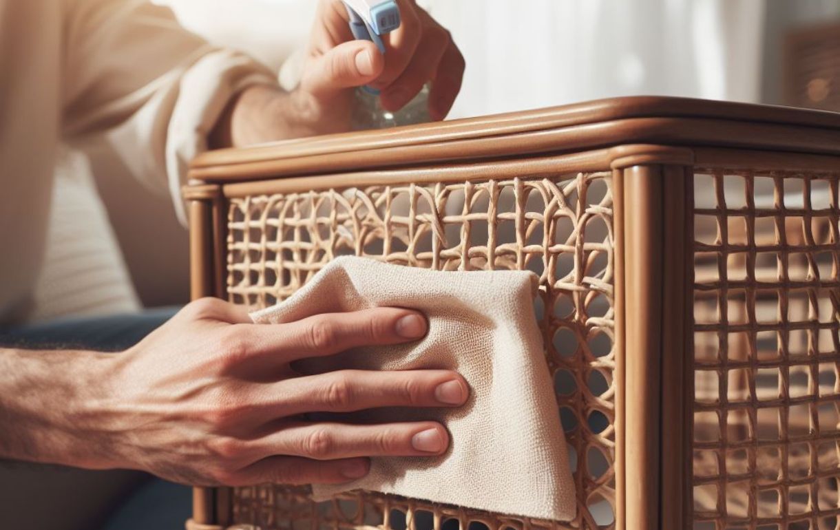 Cleaning conservatory furniture