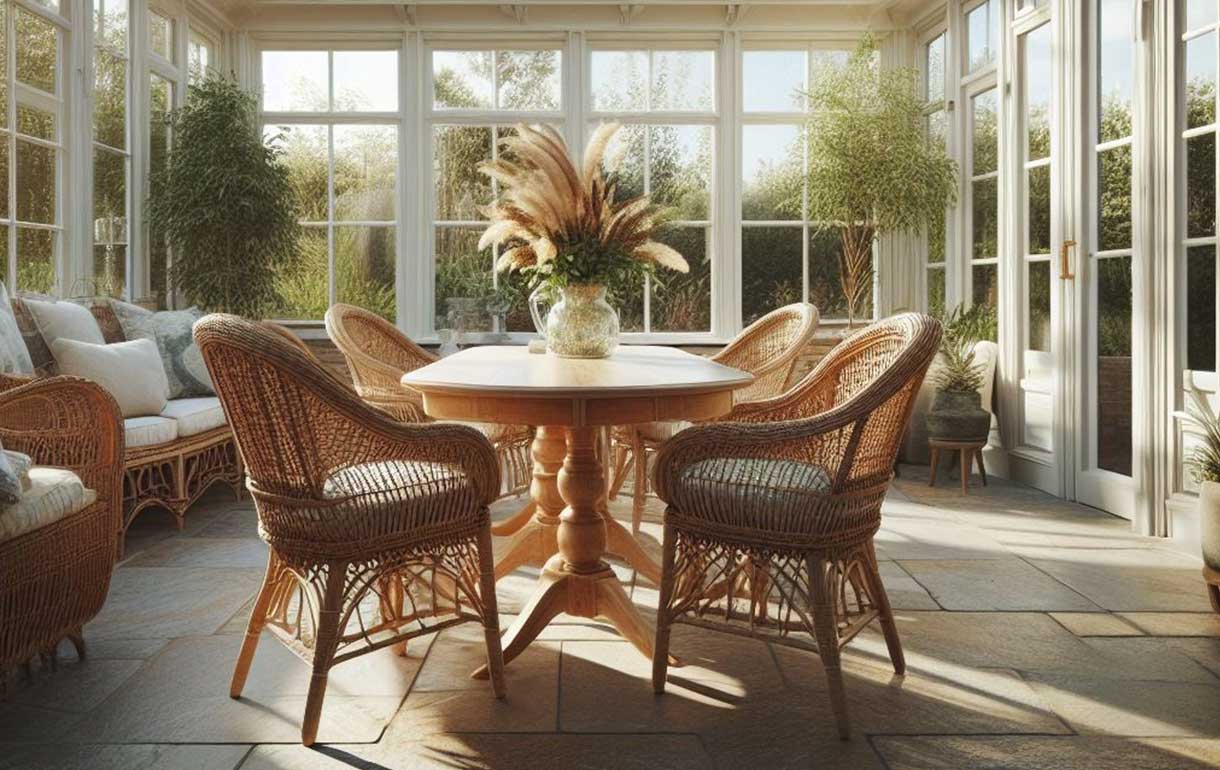 Conservatory dining furniture