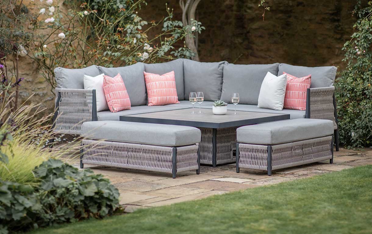 Square Rattan Garden Sofa