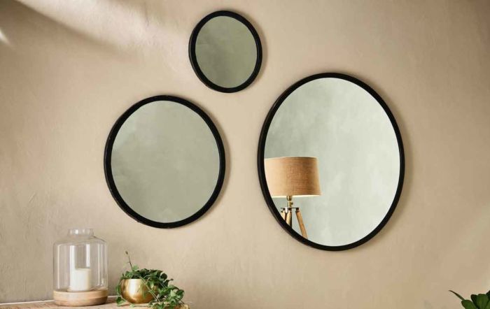 Modasa round wall mirrors